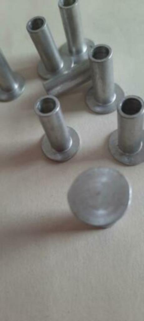 25 st Aluminium HALF holle Klinknagels 7 x 20 mm auto, Tuin en Terras, Palen, Balken en Planken, Nieuw, Ophalen of Verzenden