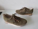 Gabor MAAT 38 ( 5 ) khaki groene leren sneakers schoenen   , Verzenden, Gabor, Groen, Sneakers of Gympen