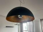 Zwarte Hanglamp met Gouden Binnenkant, Ophalen, Zo goed als nieuw, Metaal, Minder dan 50 cm