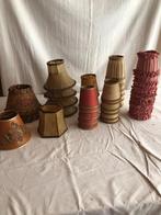 oude schemerlamp kapjes, Gebruikt, Bejaard, Stof, Ophalen of Verzenden