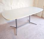 Vintage eettafel melamine blad op chromen frame, Huis en Inrichting, Tafels | Eettafels, Ophalen, Gebruikt, Vintage, 50 tot 100 cm