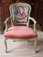 Onlangs opgeknapte Queen Anne fauteuil, Huis en Inrichting, Stoelen, Ophalen of Verzenden, Barok, landelijk, queen anne, vintage