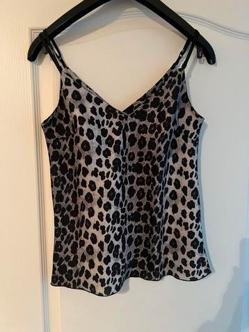 Zgan panter print top shirt dames zgan zwart grijs S = 36 beschikbaar voor biedingen