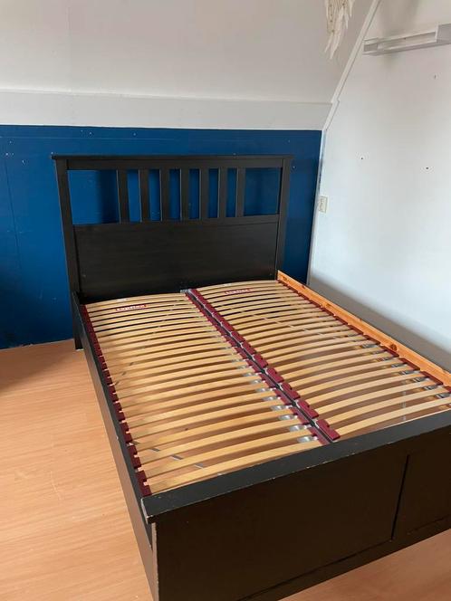 IKEA HEMNES bed 140x200 (inclusief lattenbodem), Huis en Inrichting, Slaapkamer | Bedden, Gebruikt, Tweepersoons, 140 cm, 200 cm