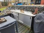 RVS Werkbank met Au Bain Marie - Schoonmaak Nodig, Ophalen, Gebruikt, Onbekend, Vrijstaand