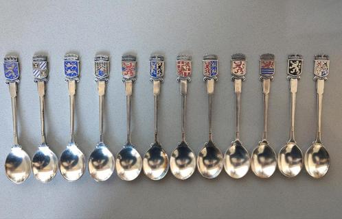 Koninklijke Begeer lepeltjes emaille set van 12, Antiek en Kunst, Antiek | Bestek, Ophalen of Verzenden