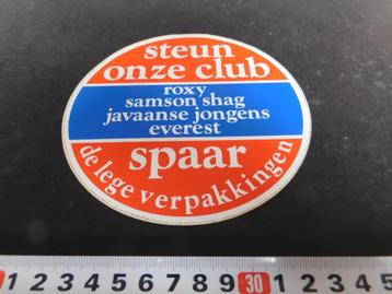 sticker tabak steun onze club roxy samson javaanse jongens e beschikbaar voor biedingen
