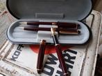 Bordeaux rood pennenset - vulpen met iridium punt, Verzamelen, Pennenverzamelingen, Ophalen of Verzenden, Vulpen, Overige merken