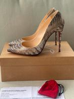 Christian Louboutin pumps Hakken glitter snake [Origineel], Pumps, Beige, Ophalen of Verzenden, Zo goed als nieuw