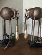 Olifant Tafellampen Set - Industrieel Design, Ophalen of Verzenden, Gebruikt, Metaal, Minder dan 50 cm