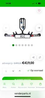 XLC Azura led 2.0 fietsendrager 12 kG voor 2 x EBikes, Auto diversen, Gebruikt, Ophalen of Verzenden, 2 fietsen, Trekhaakdrager