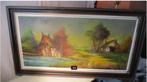 Mooi Geschilderd Werk 'Hoeve met watermolen' - 115x65, Ophalen of Verzenden