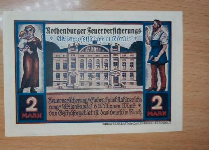 Duits/ Pools Notgeld Rothenburg Noodgeld, Postzegels en Munten, Bankbiljetten | Europa | Niet-Eurobiljetten, Duitsland, Ophalen of Verzenden