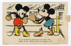 R350 Mickey Mouse Walt Disney beweegbare kaart jaren 30, Verzamelen, Ansichtkaarten | Themakaarten, Overige thema's, Ongelopen