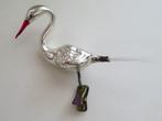 Oude Kerstbal Vogel 06 Grote Zwaan op knijper ( rode snavel, Ophalen of Verzenden