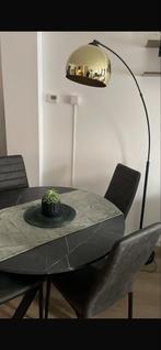 Gouden Booglamp / Vloerlamp, Huis en Inrichting, Lampen | Vloerlampen, Ophalen, Zo goed als nieuw, Metaal, 150 tot 200 cm