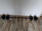 dumbells + halterstang, Sport en Fitness, Fitnessmaterialen, Ophalen of Verzenden, Zo goed als nieuw, Dumbbell