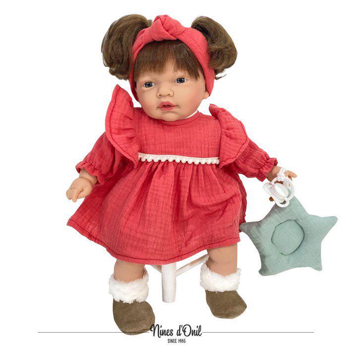 AANBIEDING mooie pop Museline red, Verzamelen, Poppen, Nieuw, Pop, Ophalen of Verzenden