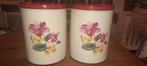 Oud retro grote blikken met cyclaam en bloemen 10 euro p.st., Verzamelen, Blikken, Ophalen of Verzenden, Gebruikt, Overige