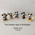 5 Disney figuren van Mickey mouse golden age, Ophalen, Mickey Mouse, Zo goed als nieuw, Beeldje of Figuurtje