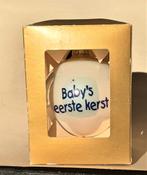 Kerst: Bijzondere speciale Kerstbal: BABY'S EERSTE KERST., Verzenden, Zo goed als nieuw