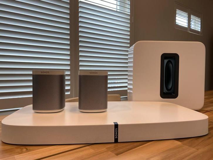 Sonos Playbase Home Cinema Set - Wit, Audio, Tv en Foto, Home Cinema-sets, Gebruikt, 5.1-systeem, Overige merken, Ophalen of Verzenden