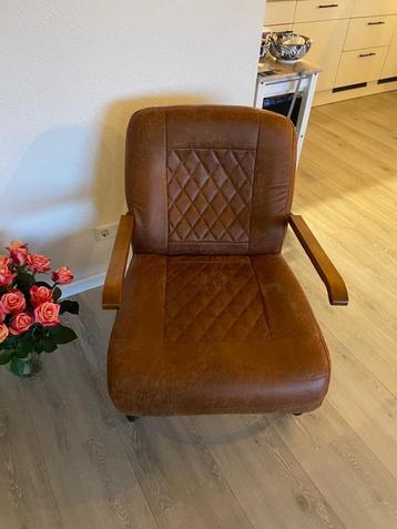 Fauteuil lederlook bruin (Haco) beschikbaar voor biedingen