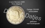 2 euro Monaco 2009 - Prins Albert II UNC, Ophalen of Verzenden, Monaco, 2 euro