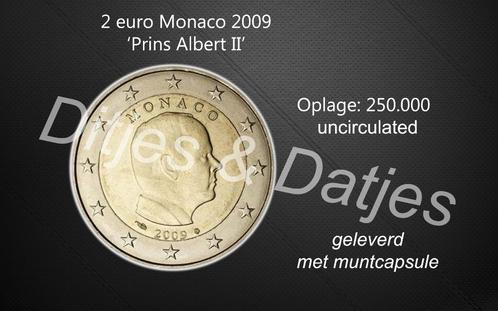2 euro Monaco 2009 - Prins Albert II UNC, Postzegels en Munten, Munten | Europa | Euromunten, 2 euro, Monaco, Ophalen of Verzenden
