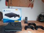 Sony PS4 slim 500 gb compleet., Ophalen of Verzenden, Zo goed als nieuw, Met 3 controllers of meer, Slim