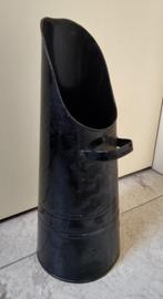 Vintage zwart metalen kolenkit, Ophalen of Verzenden