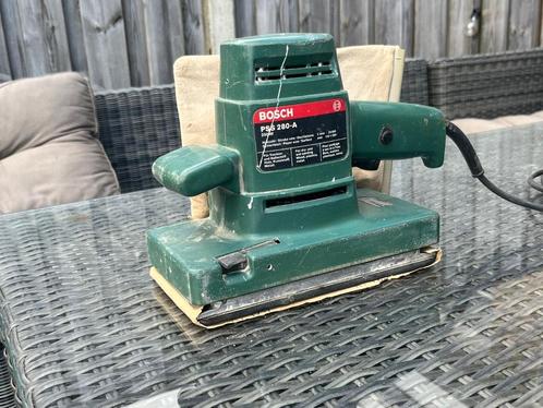 Bosch vlakschuurmachine groot met opvangzak, Diversen, Rommelmarktspullen, Gebruikt, Ophalen of Verzenden