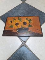 Houten Schilderij Zonnebloemen, Ophalen of Verzenden