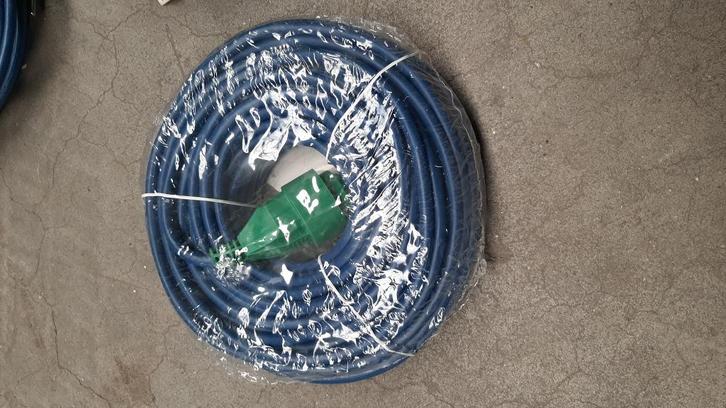Verlengkabel 25 mtr, Blauw, Flex, BE Nieuw in verpakking €15, Doe-het-zelf en Verbouw, Elektra en Kabels, Nieuw, Kabel of Snoer