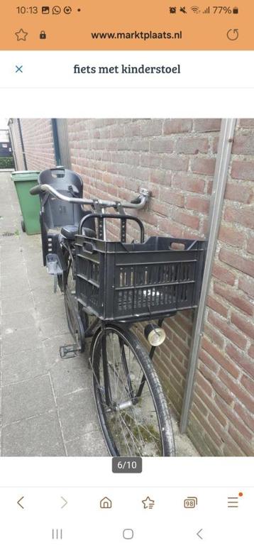 Fiets met kinderstoel beschikbaar voor biedingen