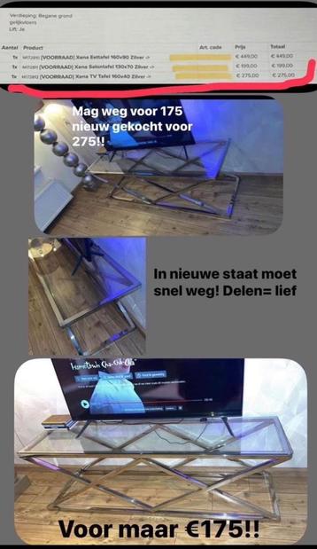Tv meubel en salon tafel  €150 beschikbaar voor biedingen