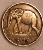 5 FR Belgisch Congo 1947 ( coloniale valuta), Verzenden, Losse munt