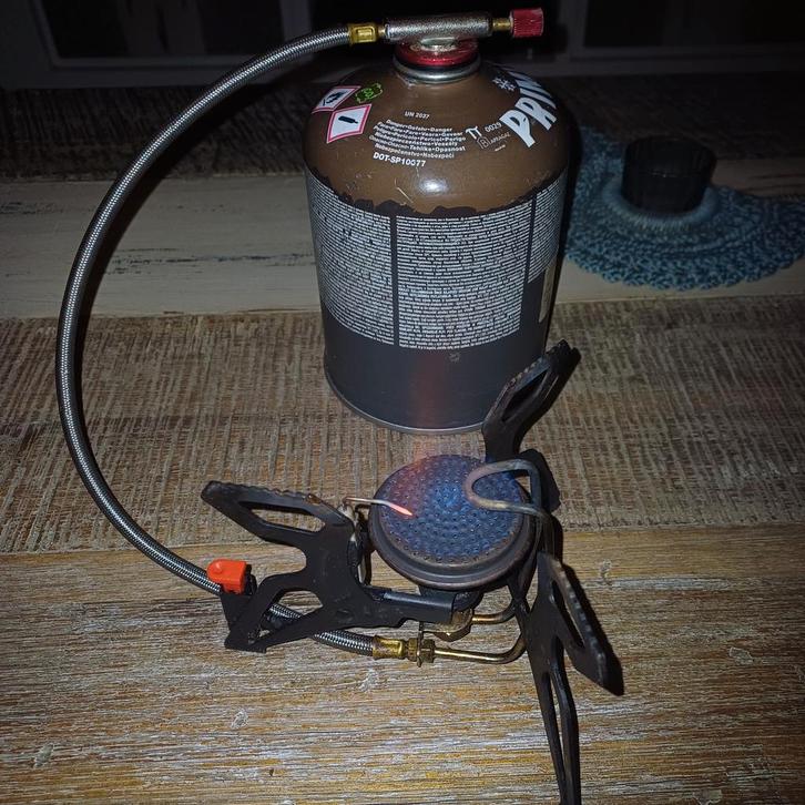 Compacte brander met gasfles, Caravans en Kamperen, Kampeeraccessoires, Gebruikt, Ophalen of Verzenden