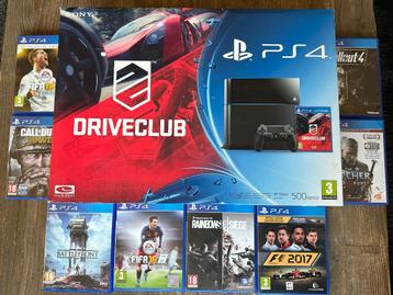 Playstation 4 Driveclub compleet in doos 8 extra games PS4 