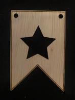 Vlaggetjes hout geboorte vlag, verjaardag, Ophalen of Verzenden, Nieuw, Kraamcadeau