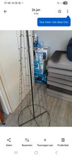 Metalen kerstboom met led, Ophalen, Zo goed als nieuw