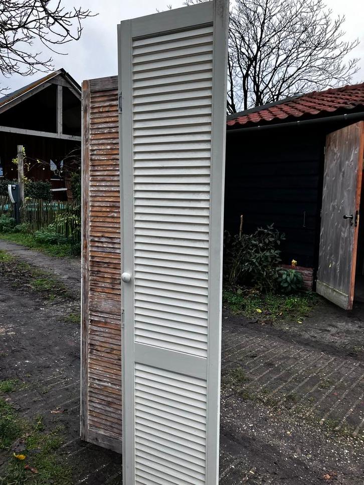 Louvre deuren - 6 sets van 2 stuks, Doe-het-zelf en Verbouw, Deuren en Horren, Gebruikt, Binnendeur, 200 tot 215 cm, 80 tot 100 cm