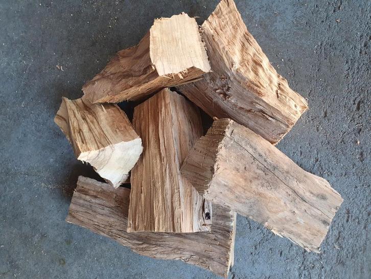 Olijfhout chunks 5 of 15 kg schors vrij, Tuin en Terras, Houtskoolbarbecues, Ophalen