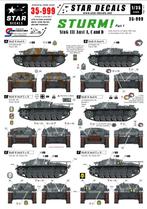 35-999, Sturm #1. StuG III Ausf A, C and D, Overige merken, Tank, 1:32 tot 1:50, Nieuw