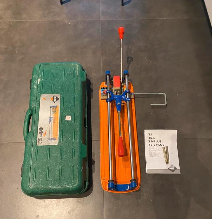 Rubi TS-40 tegelsnijder, Doe-het-zelf en Verbouw, Gereedschap | Handgereedschap, Zo goed als nieuw, Ophalen of Verzenden