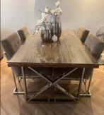 Richmond Kensington eettafel + 4 Madison taupe stoelen, Huis en Inrichting, Ophalen of Verzenden, Zo goed als nieuw