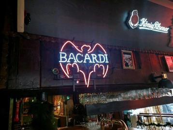 Bacardi glas neon lamp / lichtreclame beschikbaar voor biedingen