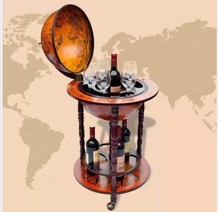 Mobiele bar, Huis en Inrichting, Woonaccessoires | Wereldbollen, Nieuw, Ophalen