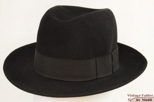 Gleufhoed Society Shop zwart 55 = S tot XS gratis verzenden, Kleding | Heren, Hoeden en Petten, Nieuw, Hoed, 57 cm (M, 7⅛ inch) of minder