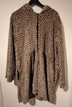 Fleece Badjas Panterprint, Ophalen of Verzenden, Zo goed als nieuw, Maat 42/44 (L), Bruin